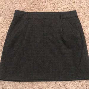 Gap Gray Plaid Mini Skirt Sz 8 Pleated